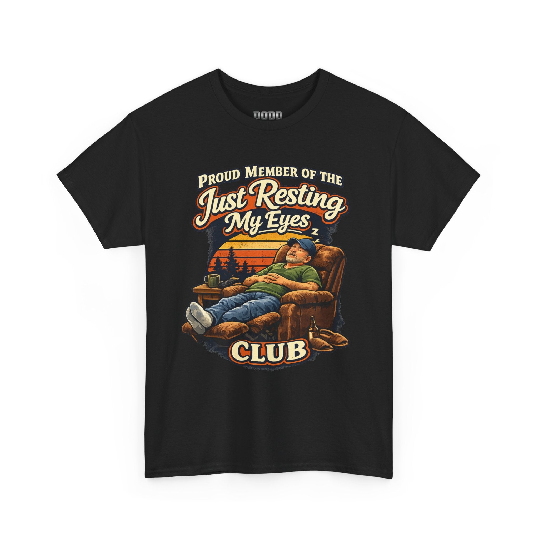 Just Resting My Eyes Club T‑Shirt — Funny Nap Lover Graphic Tee