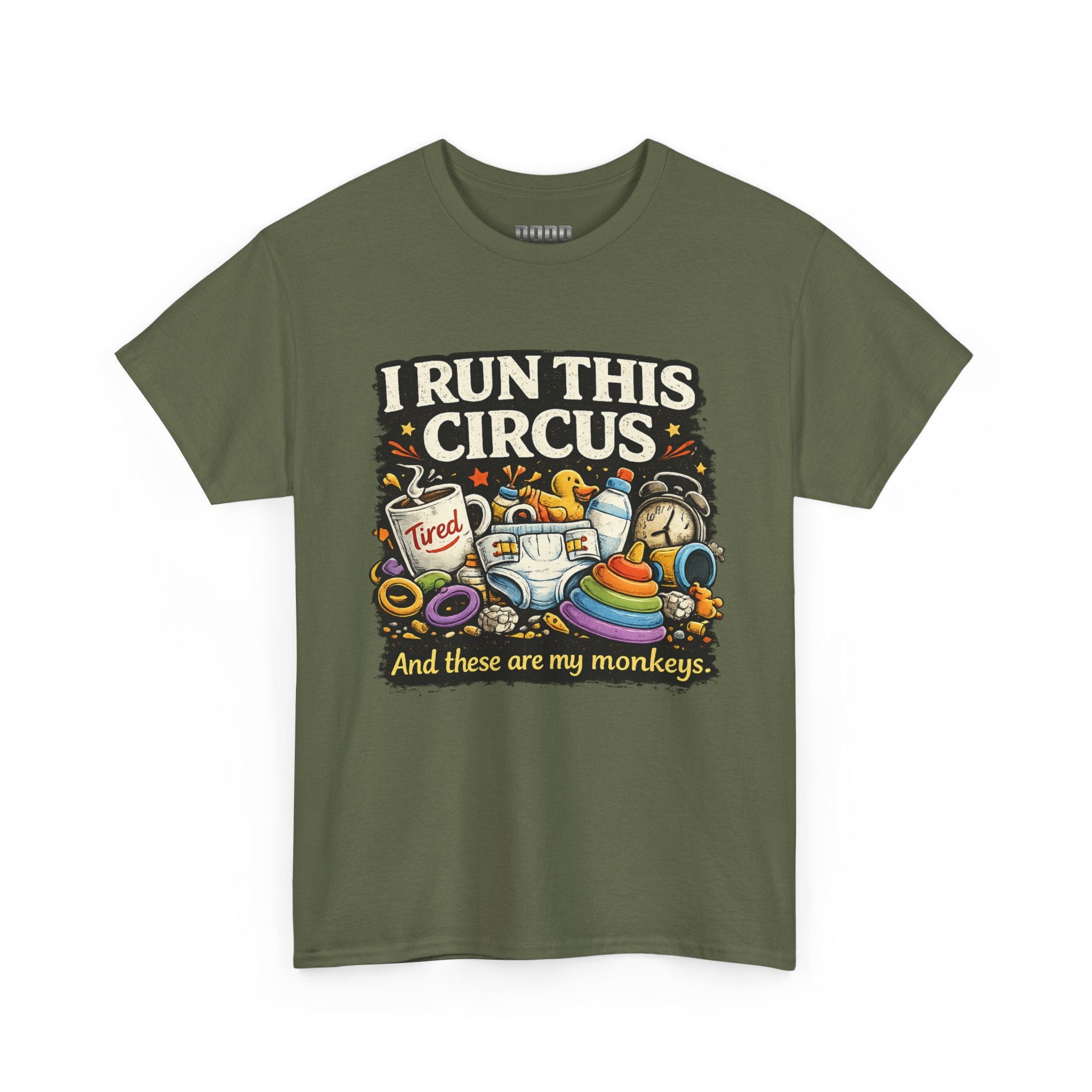 I Run This Circus T-Shirt — Funny Mom/Teacher Humor Tee ("And these are my monkeys")