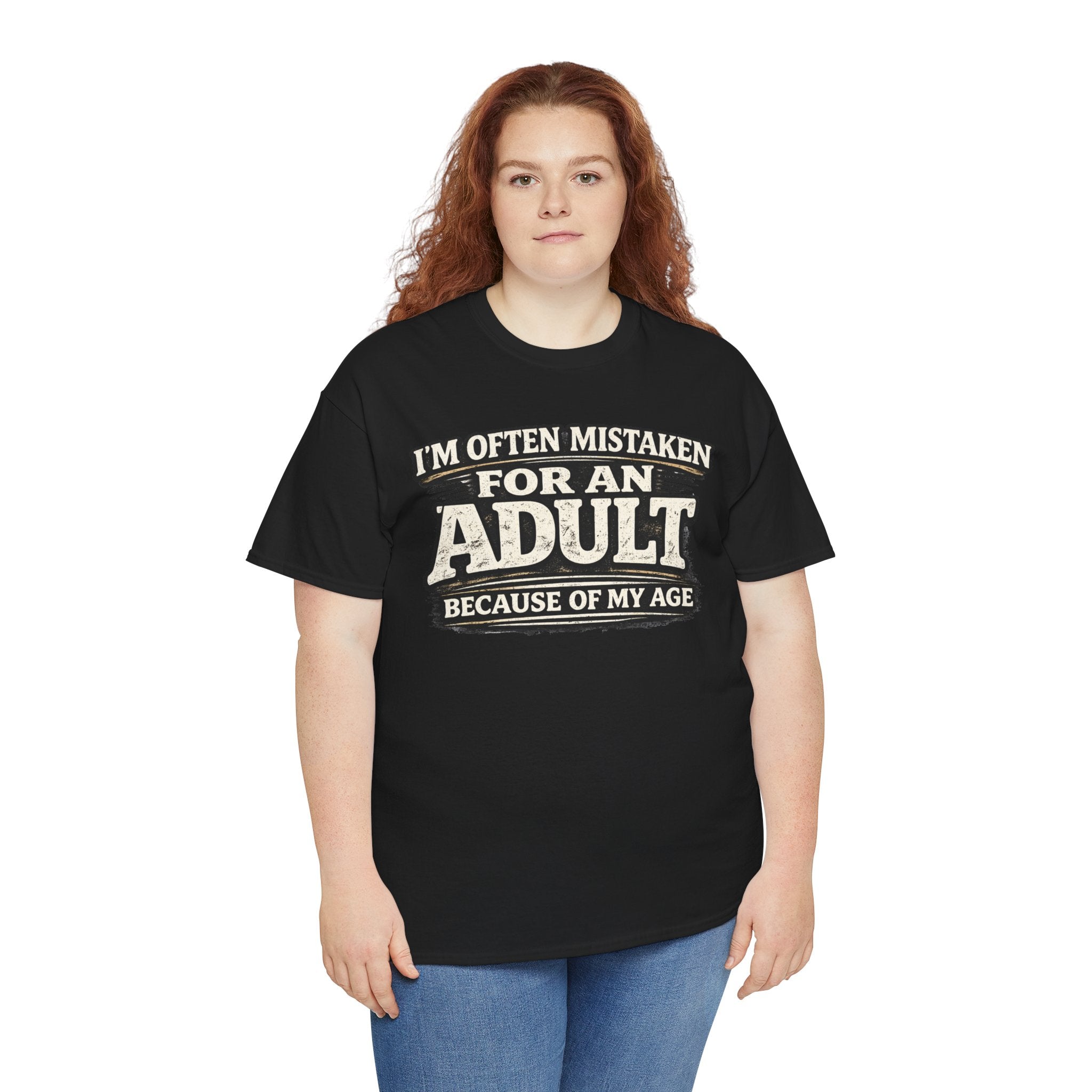 I'm Often Mistaken for an Adult Tee — Funny Age Joke Graphic T-Shirt