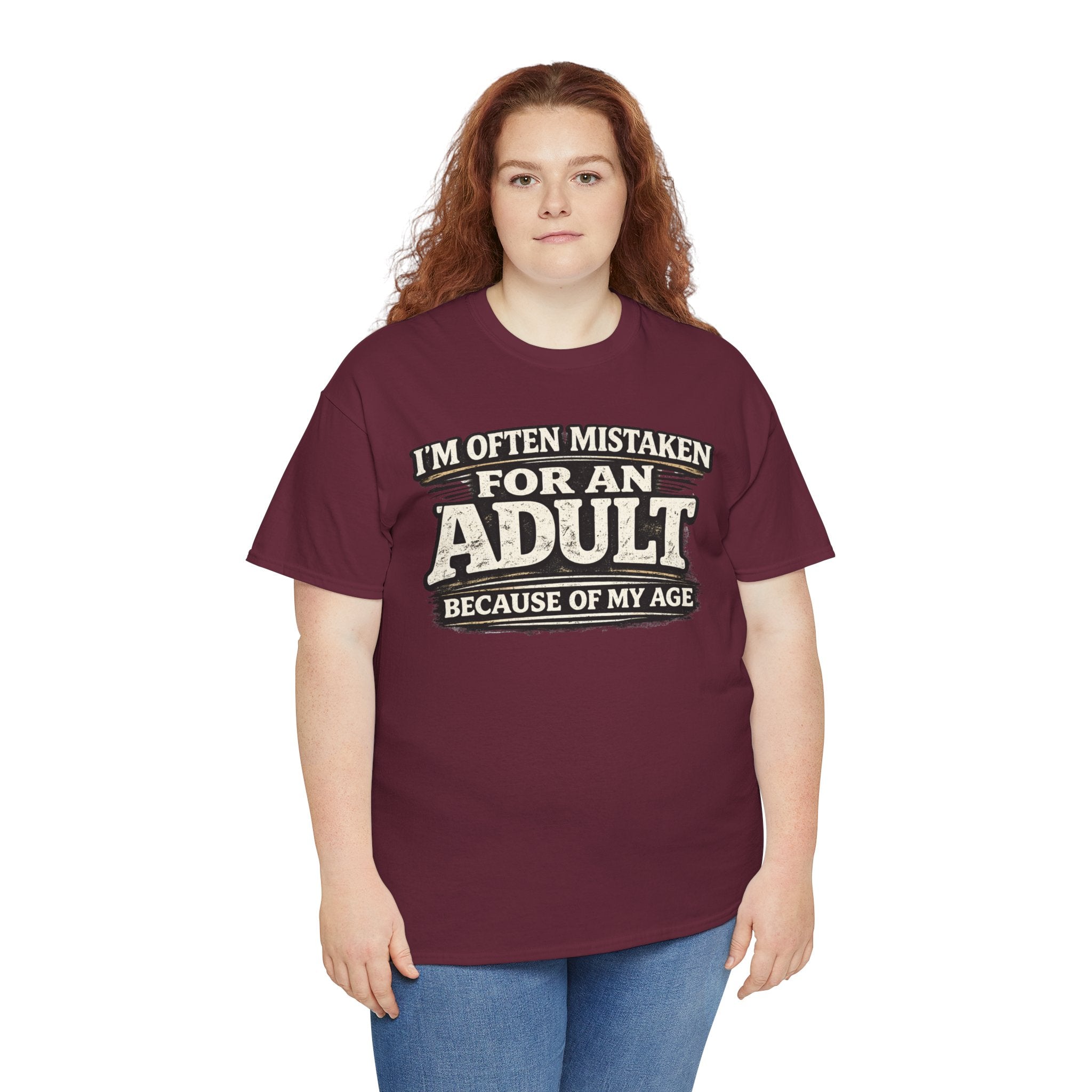 I'm Often Mistaken for an Adult Tee — Funny Age Joke Graphic T-Shirt