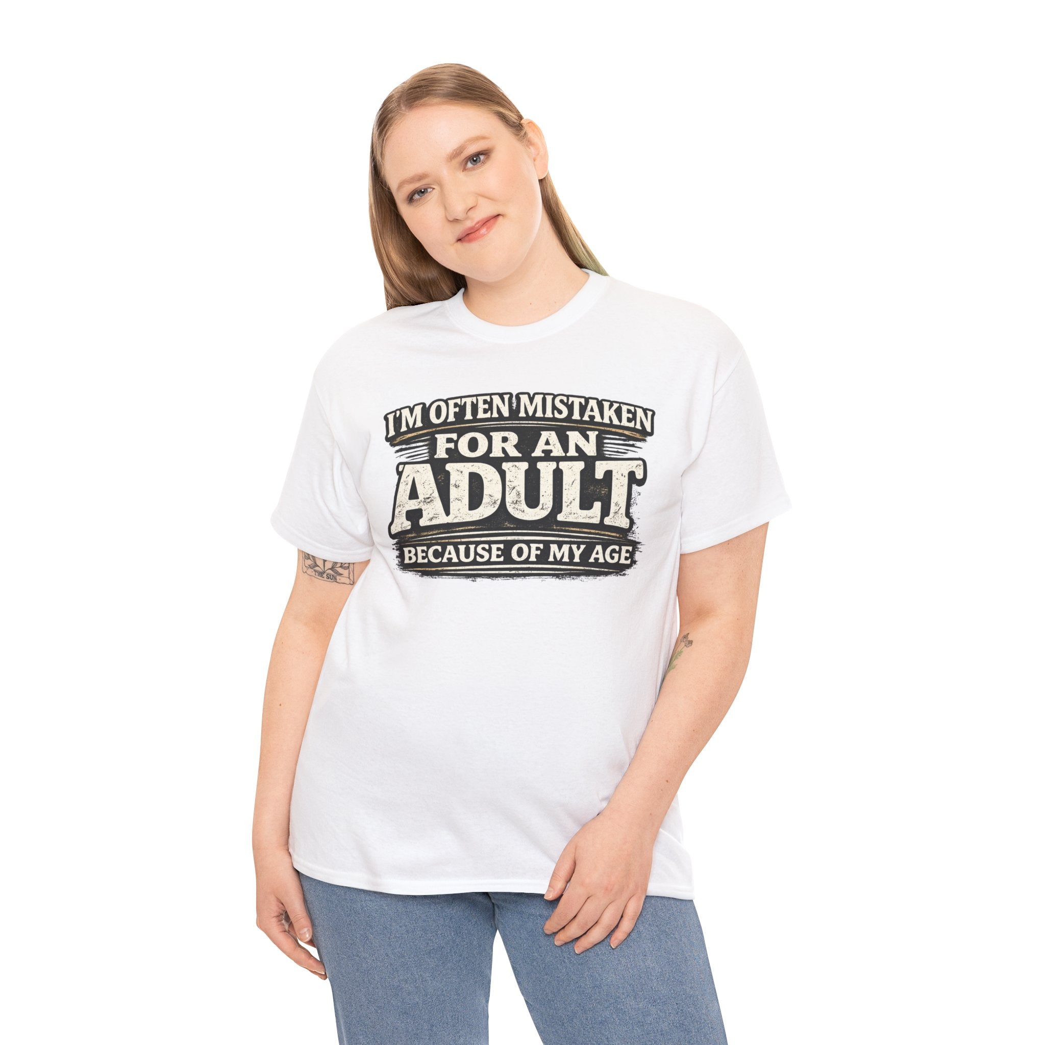 I'm Often Mistaken for an Adult Tee — Funny Age Joke Graphic T-Shirt