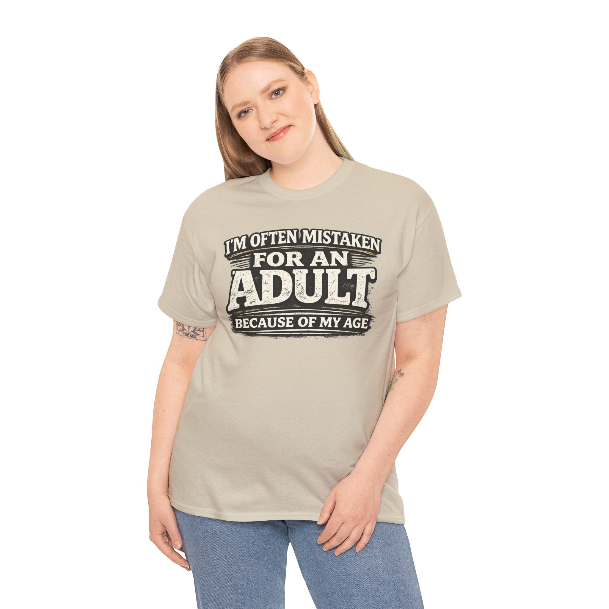 I'm Often Mistaken for an Adult Tee — Funny Age Joke Graphic T-Shirt