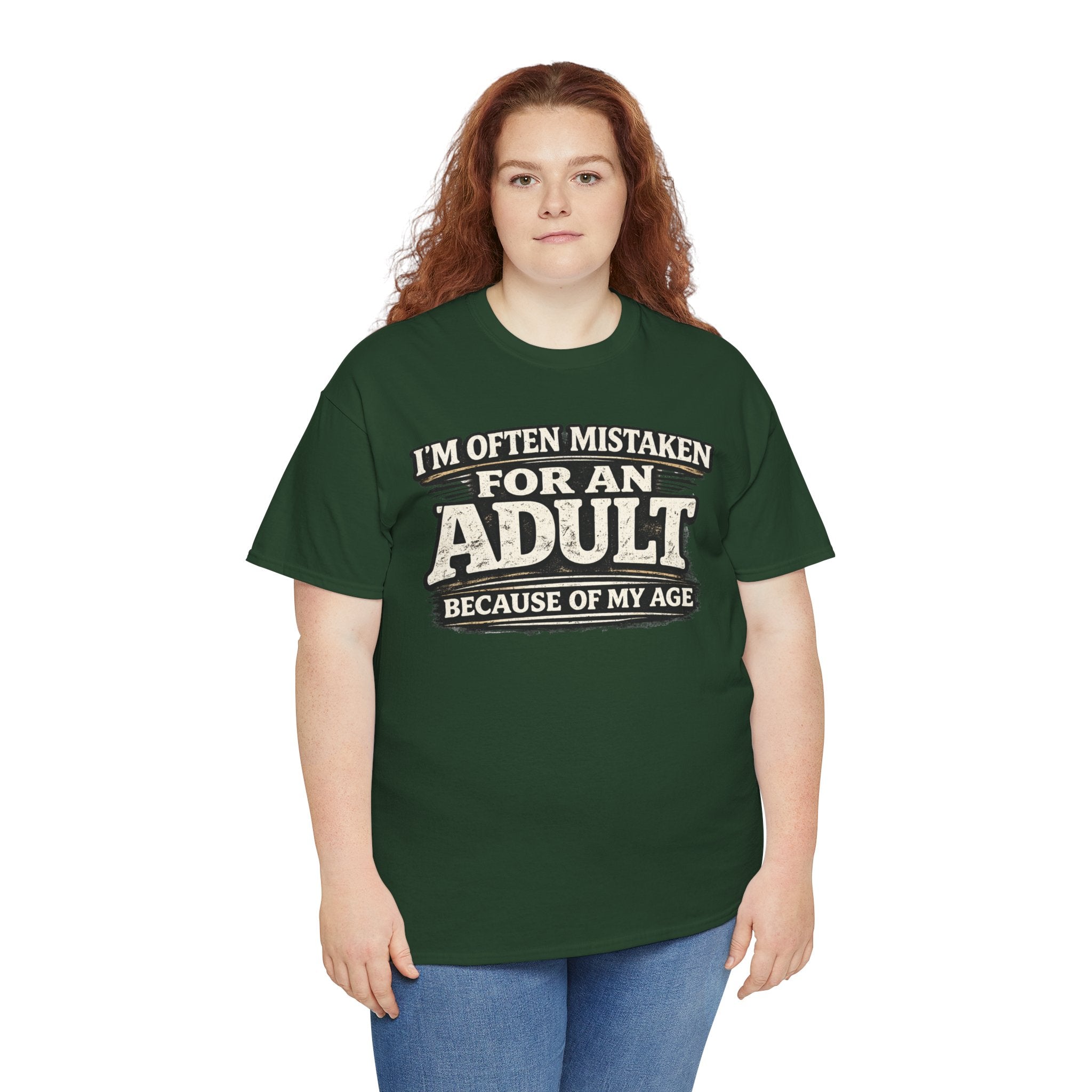 I'm Often Mistaken for an Adult Tee — Funny Age Joke Graphic T-Shirt