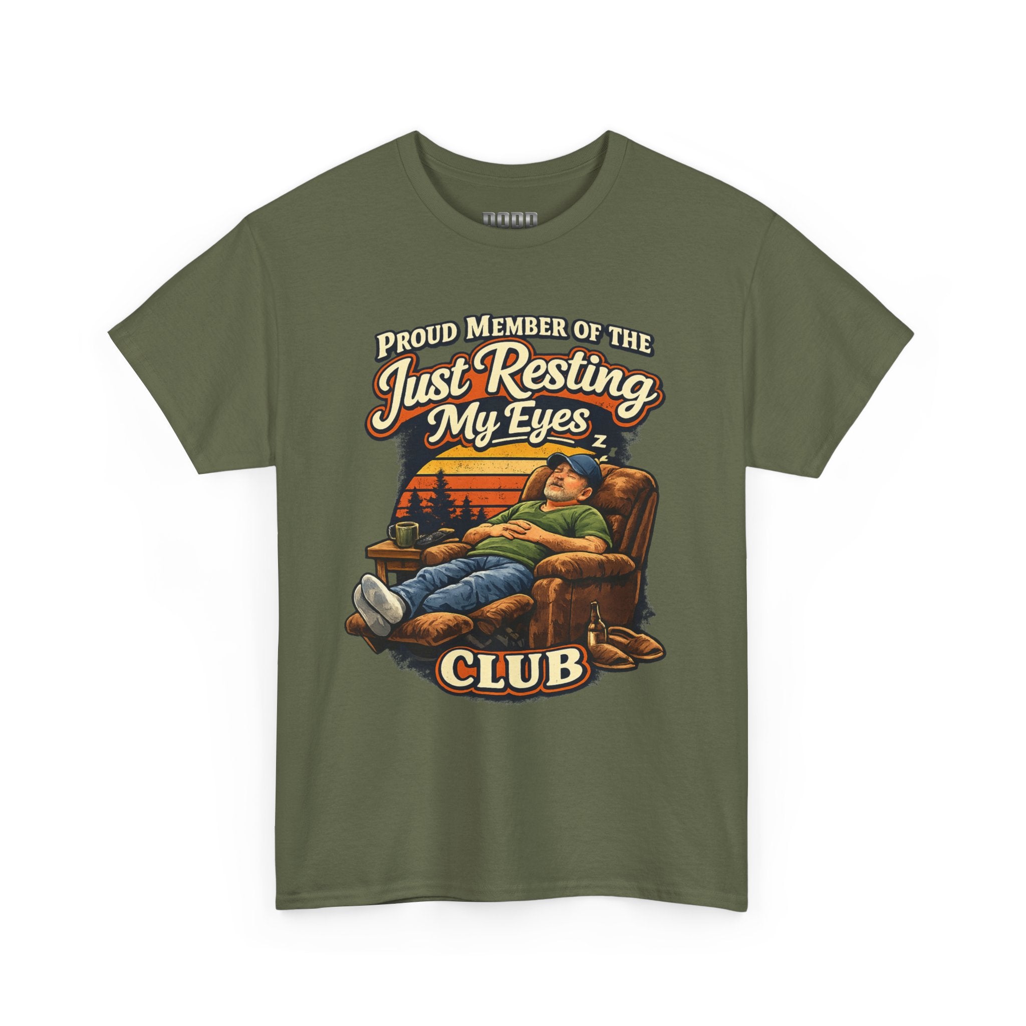Just Resting My Eyes Club T‑Shirt — Funny Nap Lover Graphic Tee