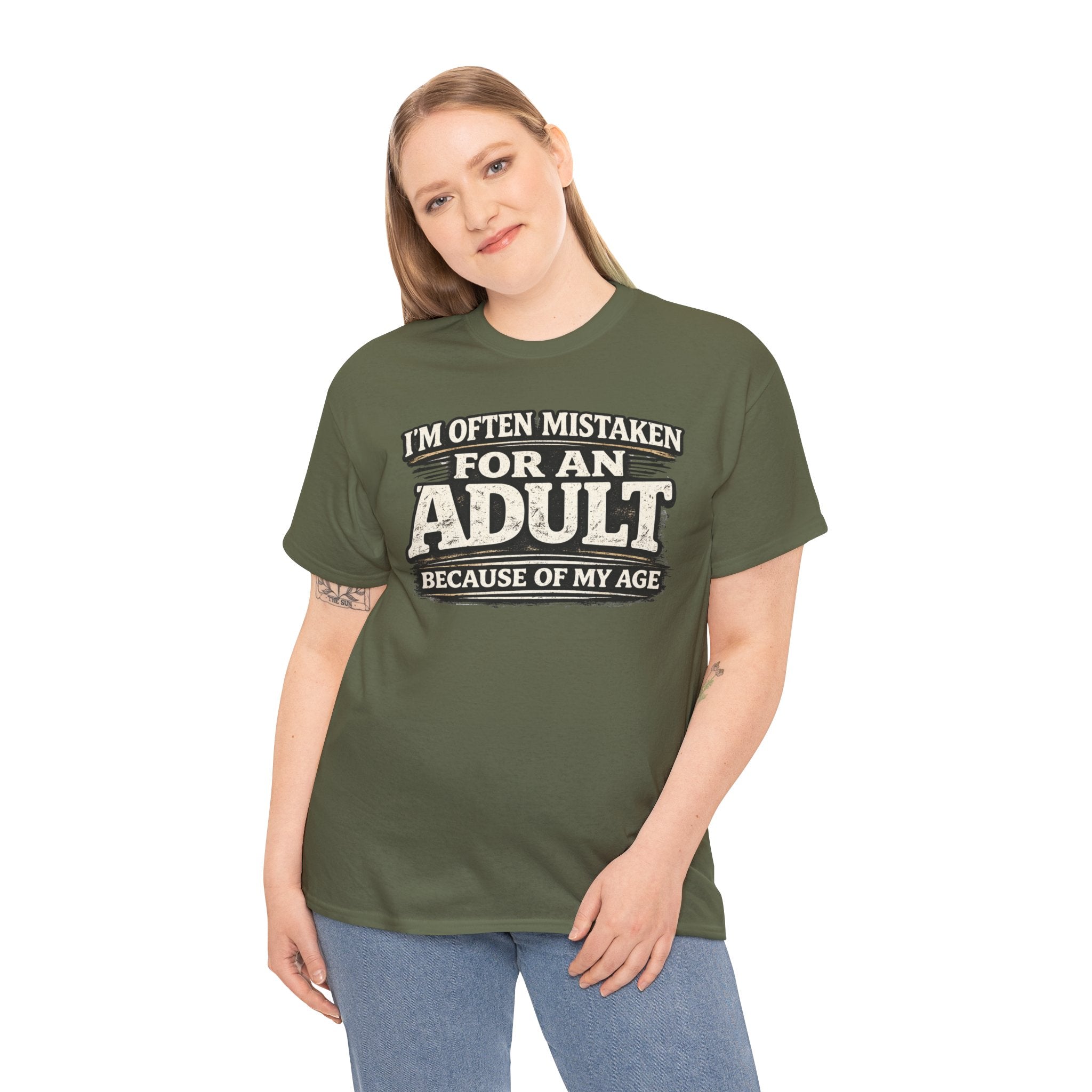 I'm Often Mistaken for an Adult Tee — Funny Age Joke Graphic T-Shirt